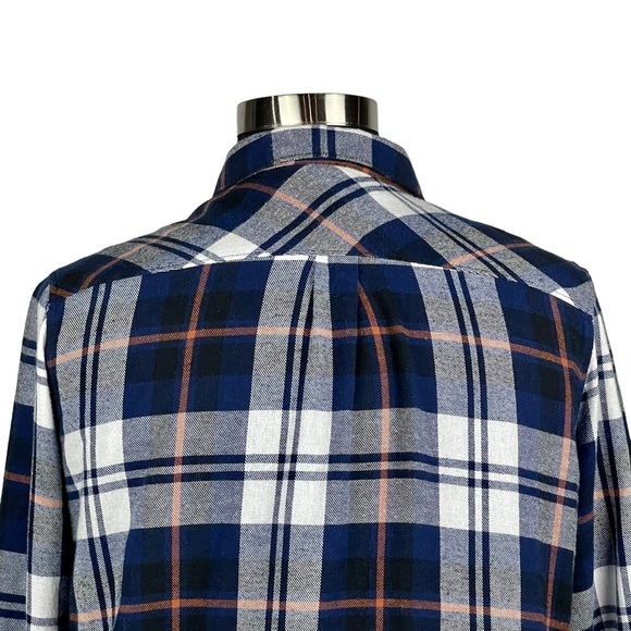 WOOLRICH HLT0669S COTTON PLAID LIGHTWEIGHT FLANNEL BUTTON DOWN SHIRT - Picture 9 of 14